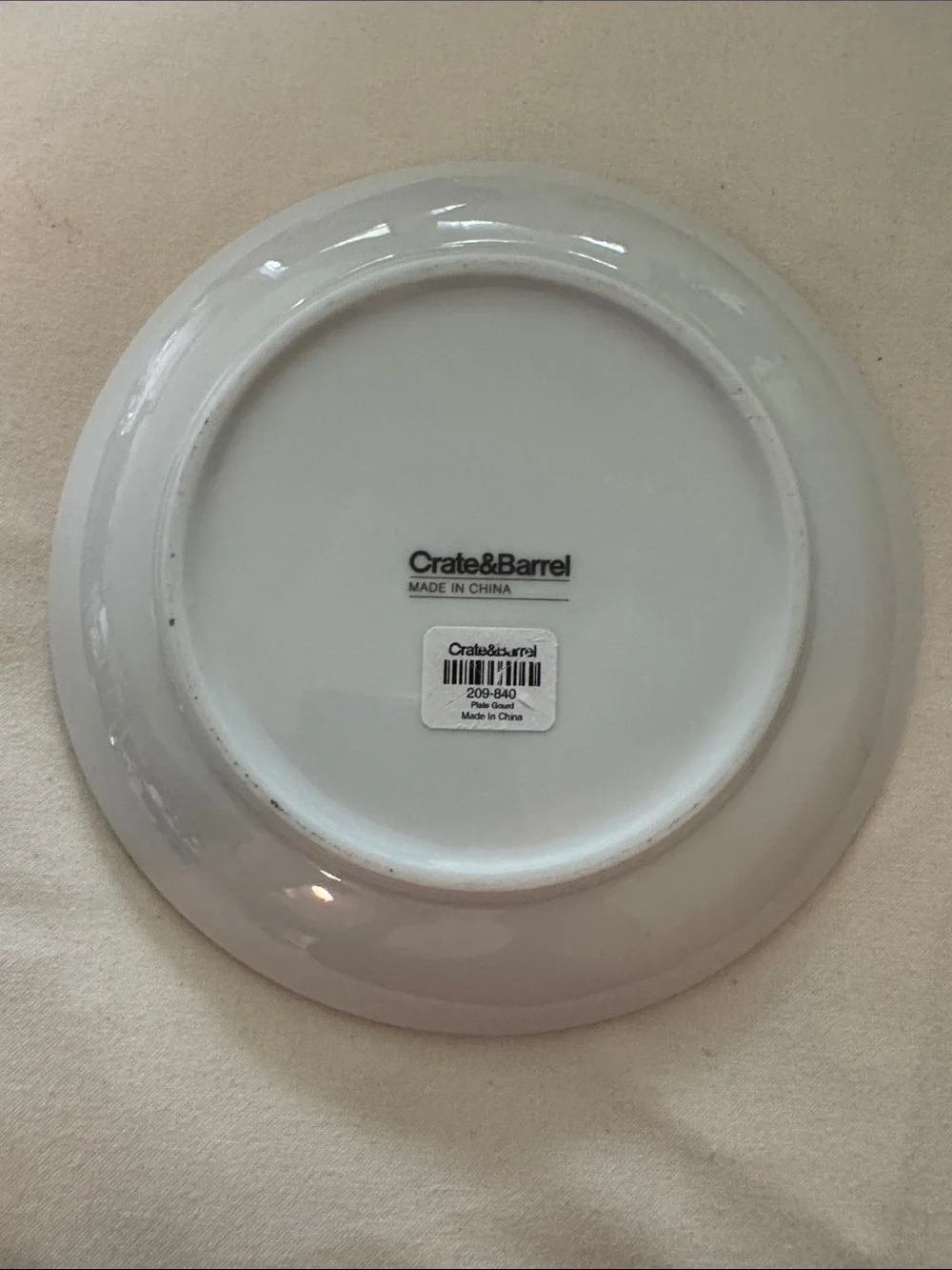 Hello Gourd-geous Crate and Barrel  Appetizer pun Plate NWT